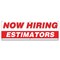 Signmission Now Hiring Estimators Banner Apply Inside Accepting Application Single Sided B-72-30236 - alternate 1